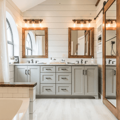 High End Custom Solid Wood Bathroom Cabinet Vanity