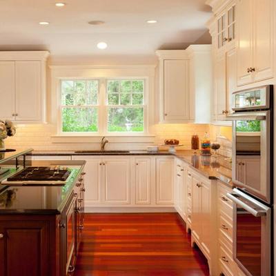 Solid Wood Maple White Kitchen Cabinets