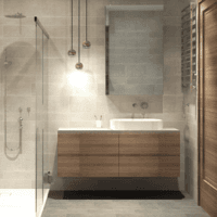 Laminate Plywood Melamine Bathroom Vanity Sale
