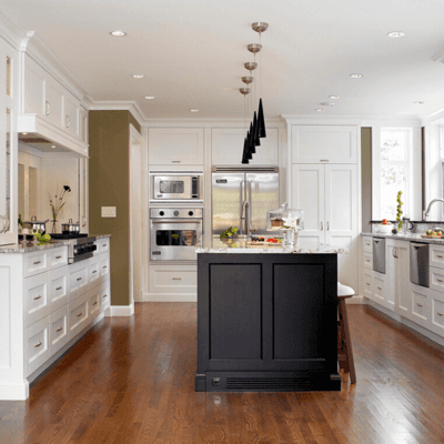 Cherry Solid Wood Custom Built Kitchen Cabinets